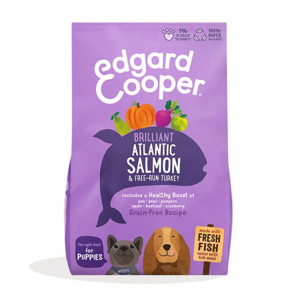 Edgard&Cooper Hondenvoer Puppy Verse Zalm en Kalkoen 7 kg