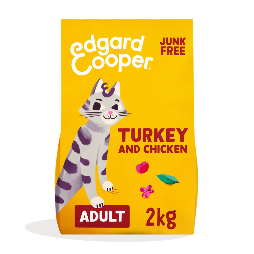 4x Edgard&Cooper Kattenvoer Adult Kalkoen - Kip 2 kg