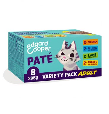 4x Edgard&Cooper Kattenvoer Adult Multipack Pate 8 x 85 gr