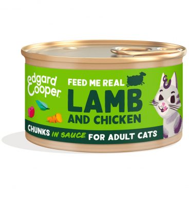 Edgard&Cooper Kattenvoer Chunks Lam - Kip 85 gr