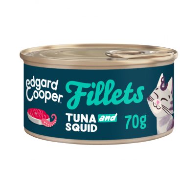 Edgard&Cooper Kattenvoer Fillets Tonijn - Inktvis 70 gr