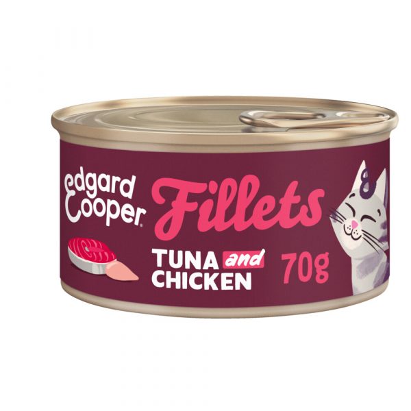 Edgard&Cooper Kattenvoer Fillets Tonijn - Kip 70 gr