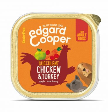 11x Edgard&Cooper Kuipje Vers Vlees Hondenvoer Kip - Kalkoen 150 gr