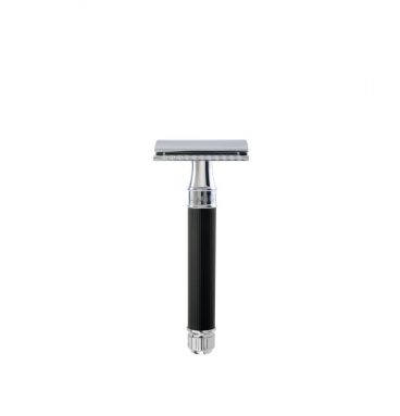 Edwin Jagger Safety Razor Rubber Coated zwart