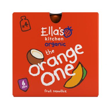 Weekdeal 20% korting: 3x Ella's kitchen Fruit Smoothie The Orange One 6+m 4 stuks