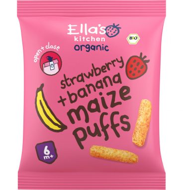 Ella's kitchen Gepoft Smikkelstengels 6+ m Aardbei Banaan 20 gr