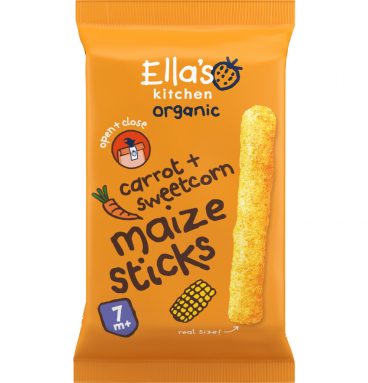 Ella's kitchen Gepoft Smikkelstengels 7+ m Mais Wortel 16 gr