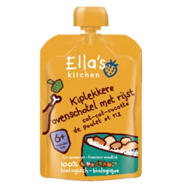 Ella's kitchen Kiplekkere Ovenschotel met Rijst - 6+ m 130 gr