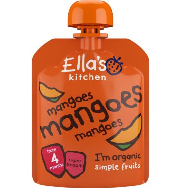 Weekdeal 20% korting: 7x Ella's kitchen Knijpzakje 4+ m Mango 70 gr