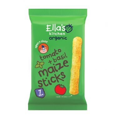 Weekdeal 20% korting: 5x Ella's kitchen Maize Sticks Tomaat + Basilicum 7+m 16 gr