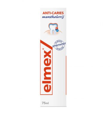 12x Elmex Anti-Cariës Tandpasta Mentholvrij 75 ml