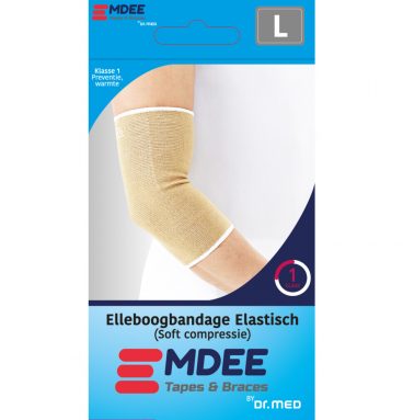 Emdee Elleboogbandage Elastisch Soft Compressie L