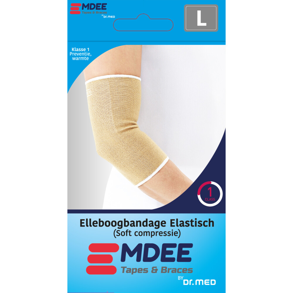 Emdee Elleboogbandage Elastisch Soft Compressie L