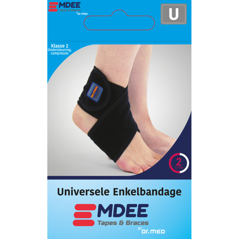 Emdee Universele Enkelbandage Blauw