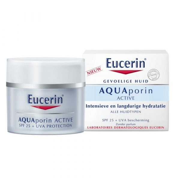 12x Eucerin Dagcreme AQUAporin Active SPF 25 50 ml