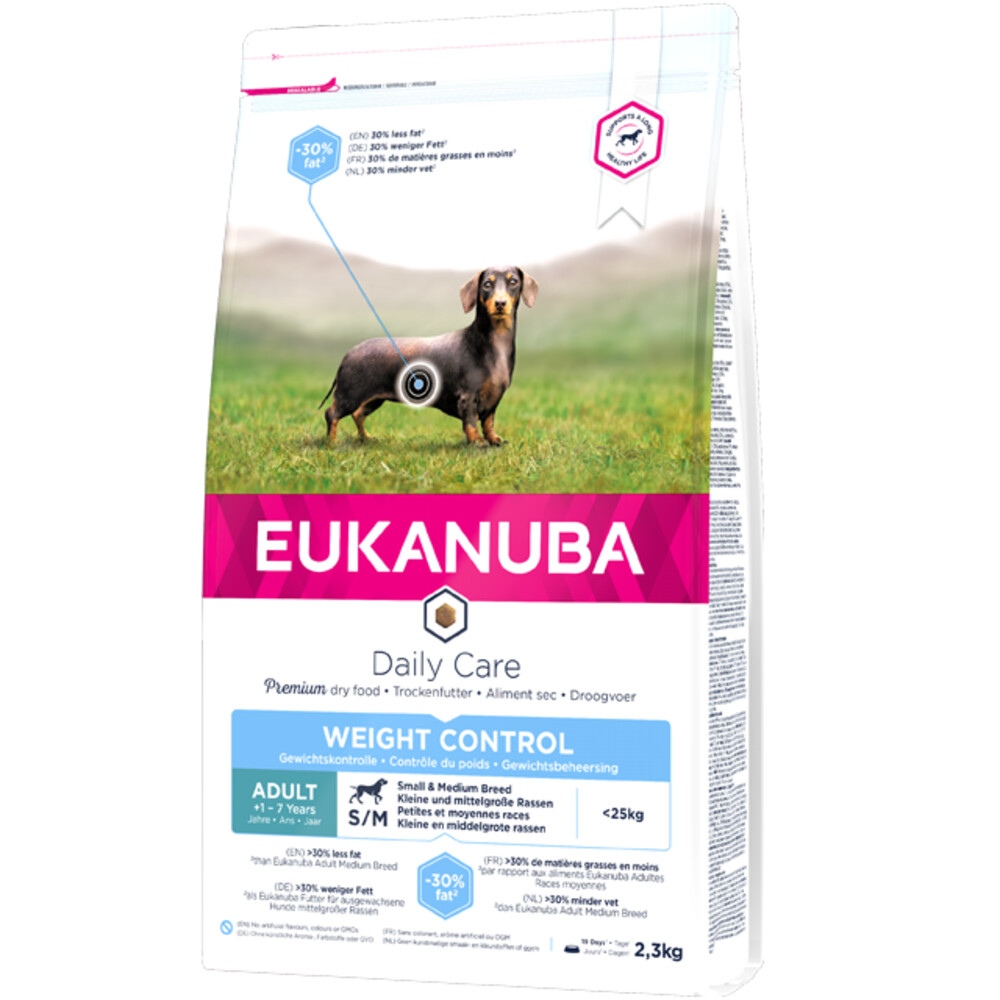 Eukanuba Daily Care Weight Control Small - Medium Kip 2.5 kg