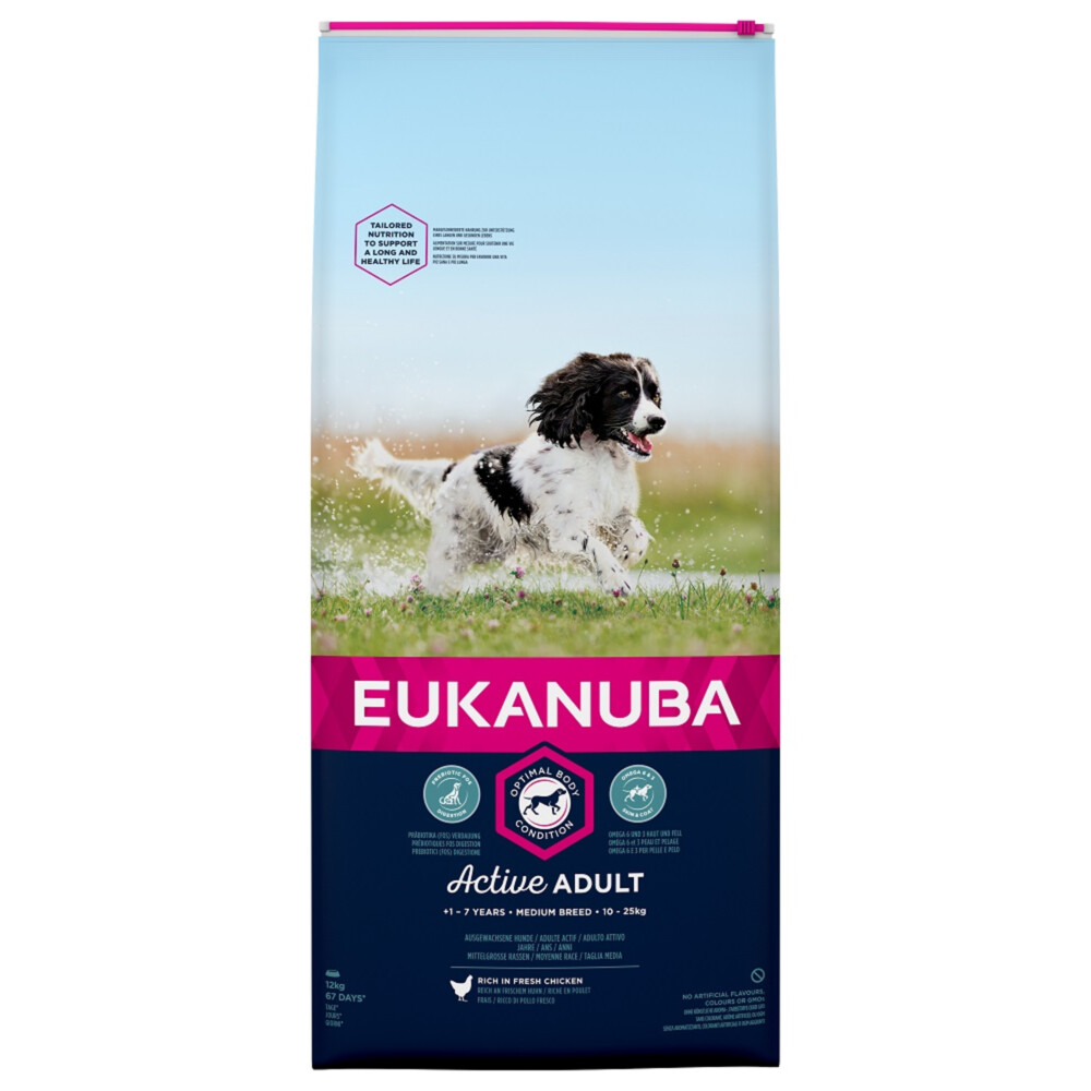 Eukanuba Dog Active Adult Medium 12 kg