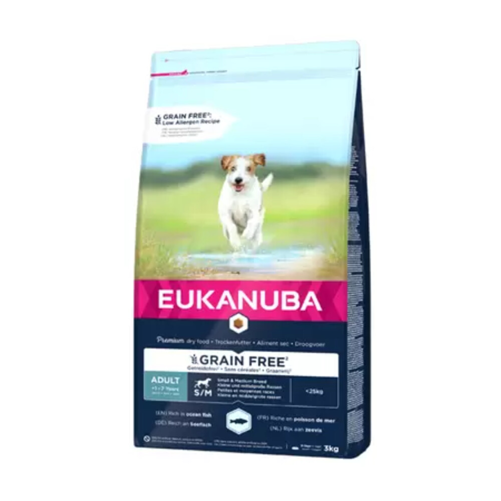 Eukanuba Dog Adult Small - Medium Graanvrij Vis 12 kg