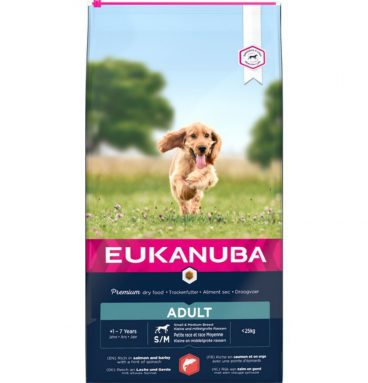 Eukanuba Dog Adult Small - Medium Zalm - Gerst 12 kg