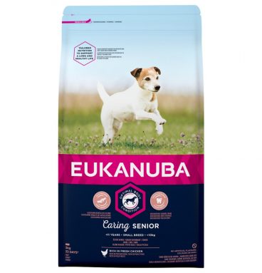 3x Eukanuba Dog Caring Senior Small 3 kg