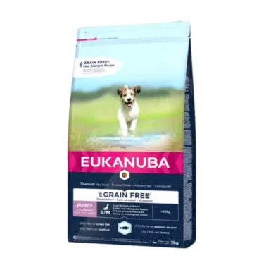 Eukanuba Dog Junior Small - Medium Graanvrij Vis 3 kg