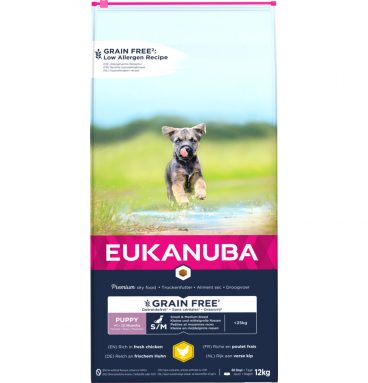 Eukanuba Dog Puppy Grainfree Chicken Small - Medium 12 kg