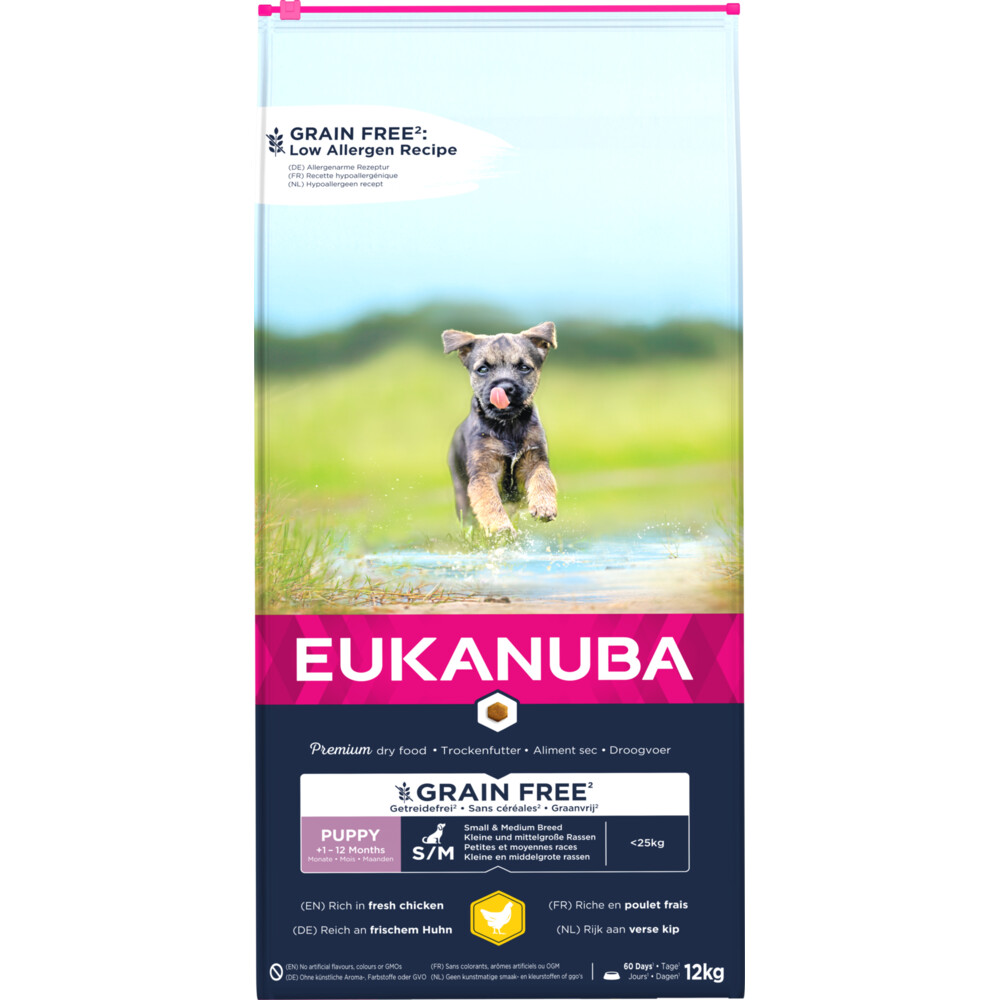 Eukanuba Dog Puppy Grainfree Chicken Small - Medium 12 kg