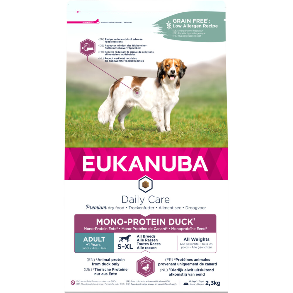 3x Eukanuba Hondenvoer Daily Care Eend Adult Mono-Proteine 2