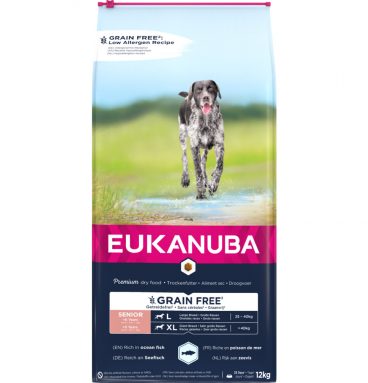 Eukanuba Hondenvoer Senior Large Graanvrij Zeevis 12 kg