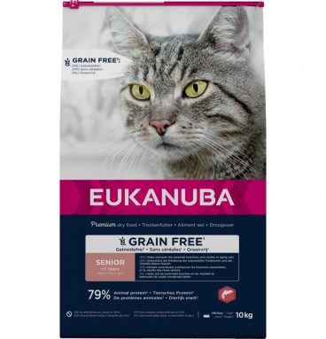 Eukanuba Kat Senior Graanvrij Zalm 10 kg