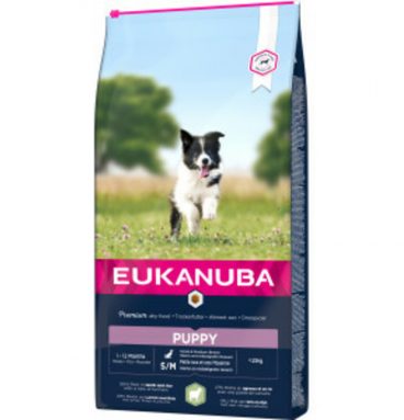 Eukanuba Puppy Small - Medium Lam - Rijst 12 kg