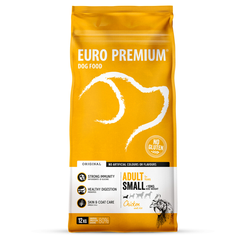 Euro-Premium Adult Small Kip - Rijst 12 kg