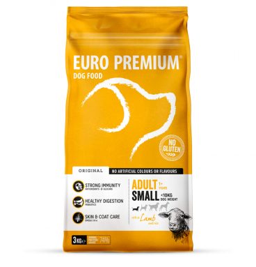 4x Euro-Premium Adult Small Lam - Rijst 3 kg