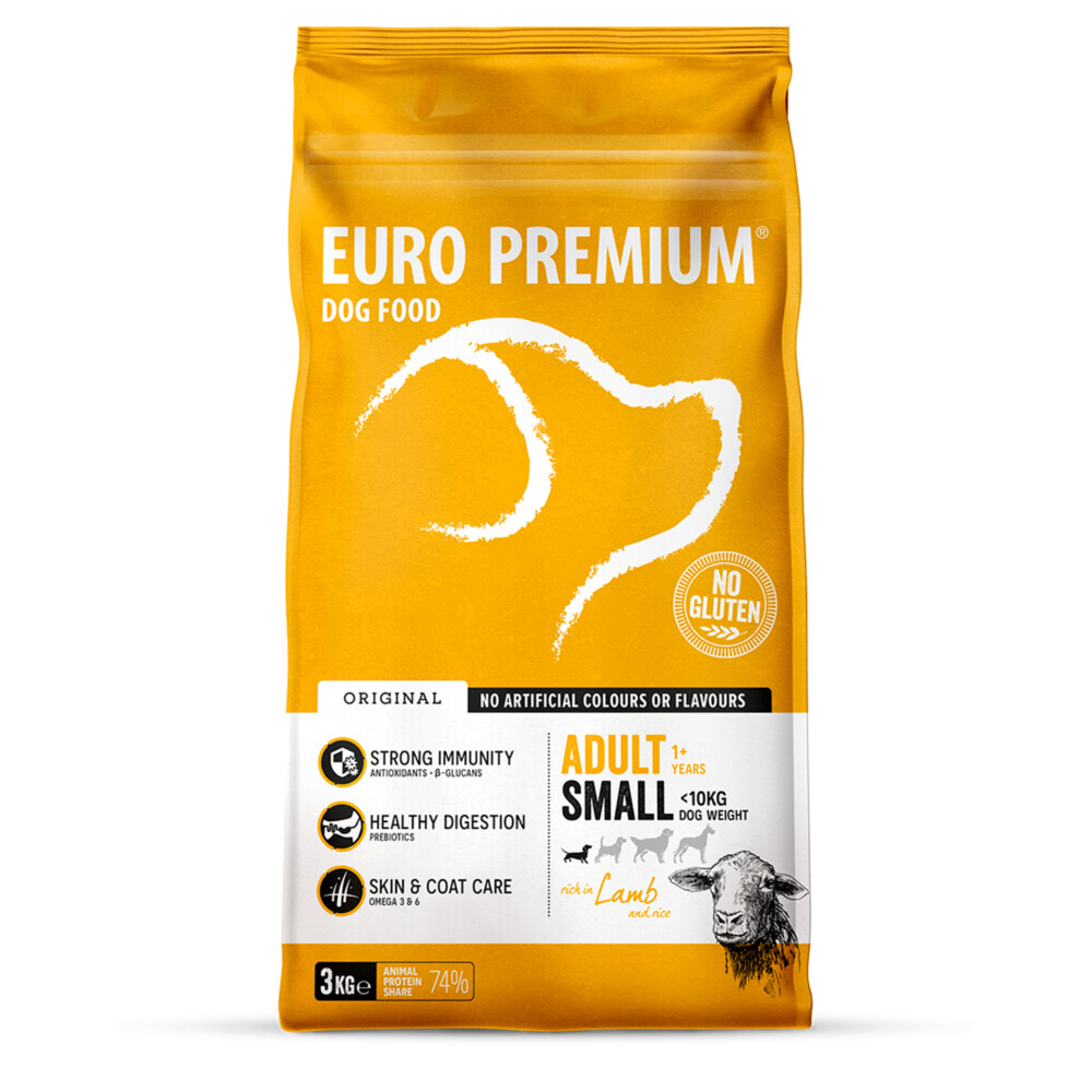 4x Euro-Premium Adult Small Lam - Rijst 3 kg