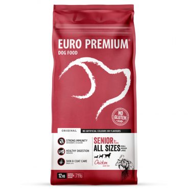 Euro-Premium Senior Kip - Rijst 12 kg