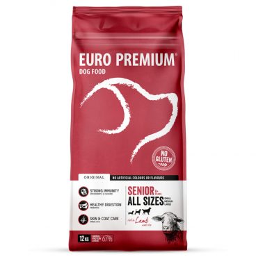 Euro-Premium Senior Lam - Rijst 12 kg