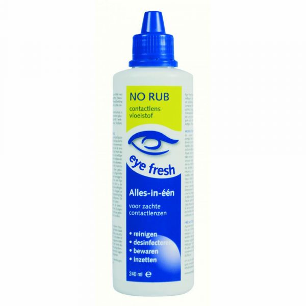 Eye Fresh Lenzenvloeistof No Rub Zachte Lenzen 240 ml