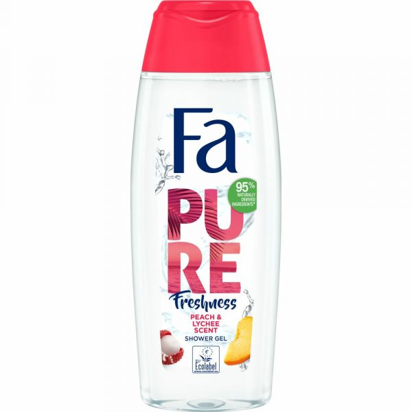 12x Fa Douchegel Pure Freshness Peach&Lychee 250 ml