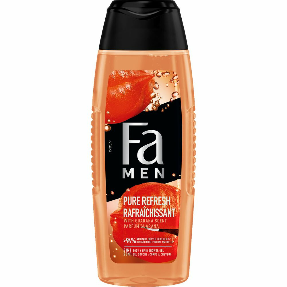 Fa Men 2 in 1 Douchegel&Shampoo Pure Guarana 250 ml