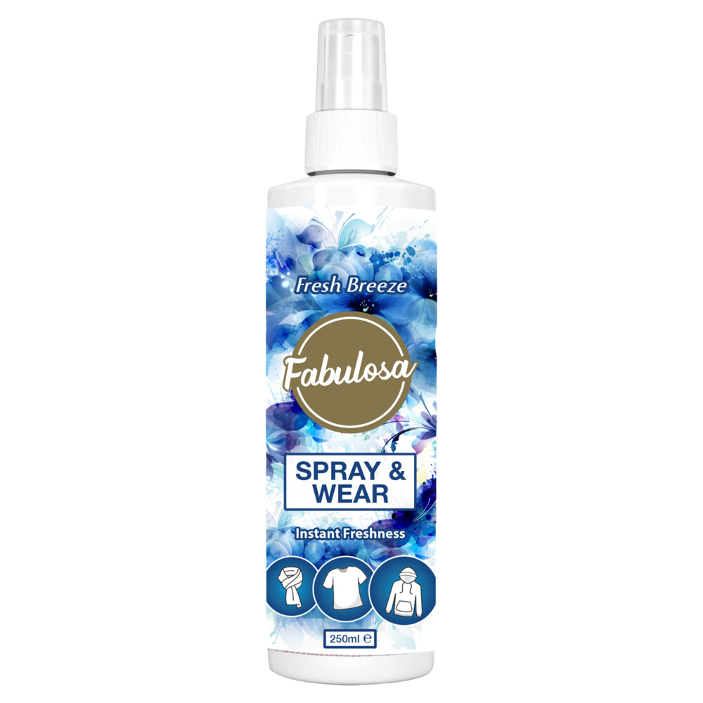 12x Fabulosa Spray&Wear Kledingspray Fresh Breeze 250 ml