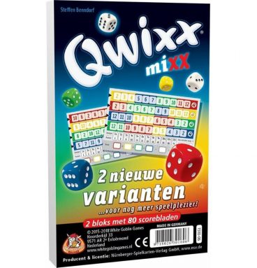 Familiespel Qwixx Mixx Scoreblokken 2 stuks