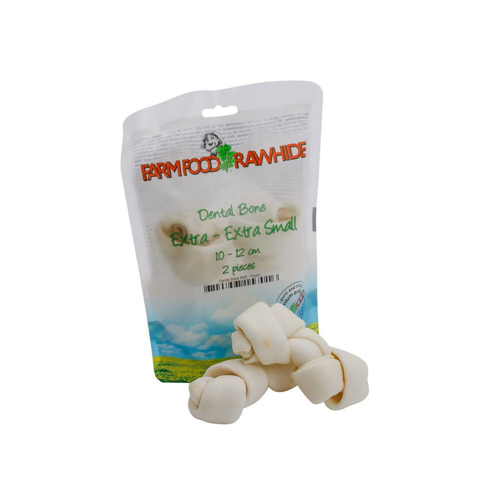 6x Farmfood Rawhide Dental Bone XXS 10-12 cm 2 stuks