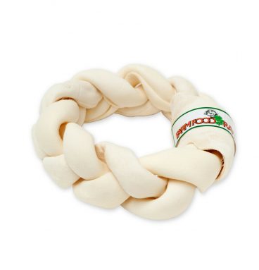 5x Farmfood Rawhide Dental Braid Donut L 22 cm