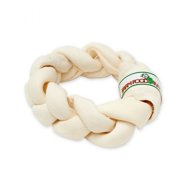 5x Farmfood Rawhide Dental Braid Donut L 22 cm