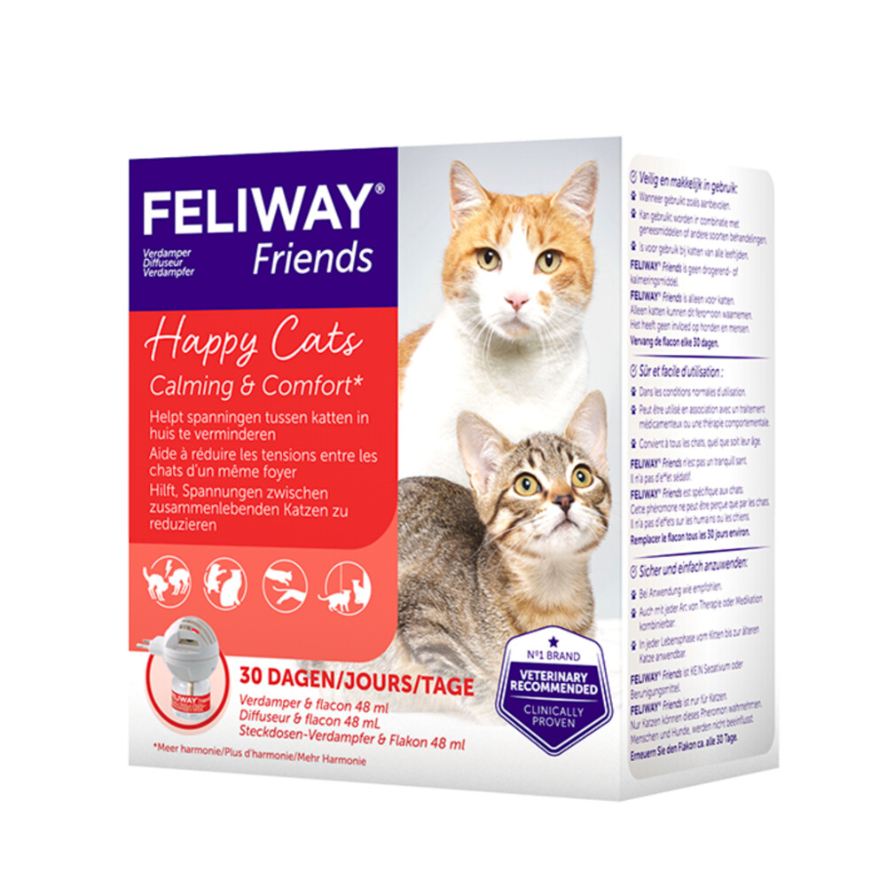 Feliway Friends Verdamper + Navulling 48 ml