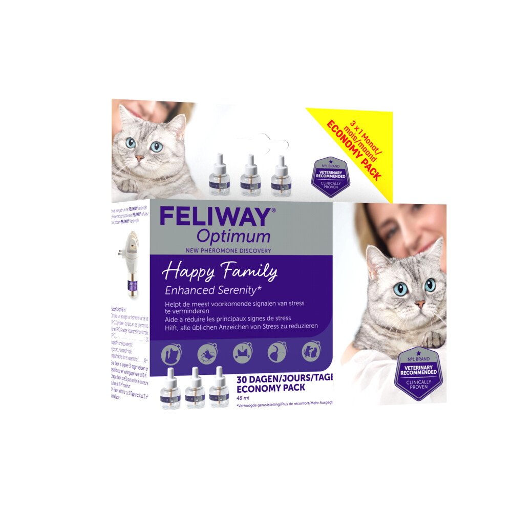 Feliway Optimum 3-Pack 3 x 48 ml