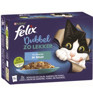 Felix Dubbel Zo Lekker Vis Selectie in Gelei 12 x 85 gr