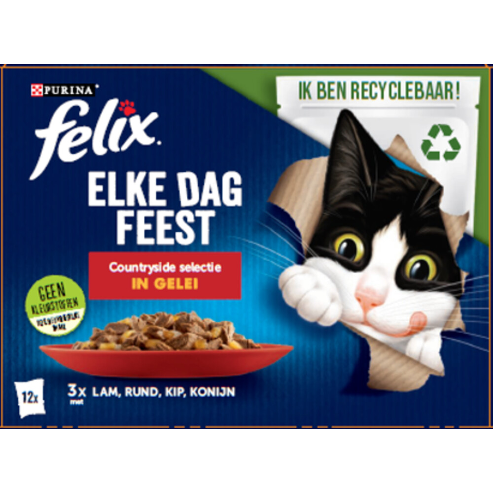 Felix Elke Dag Feest Countryside Selectie in Gelei 12 x 85 gr