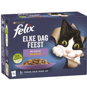 Felix Elke Dag Feest Mix Selectie in Gelei 12 x 85 gr