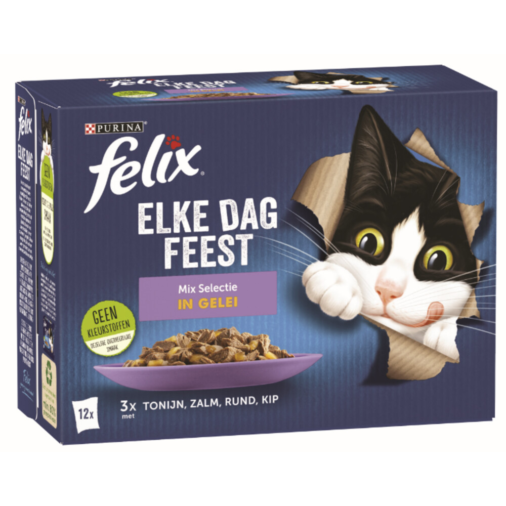 Felix Elke Dag Feest Mix Selectie in Gelei 12 x 85 gr